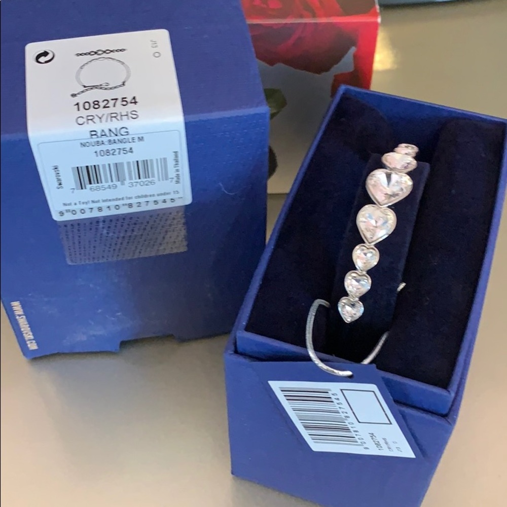 Swarovski crystal bagel bracelet “Nauba:Bangle M